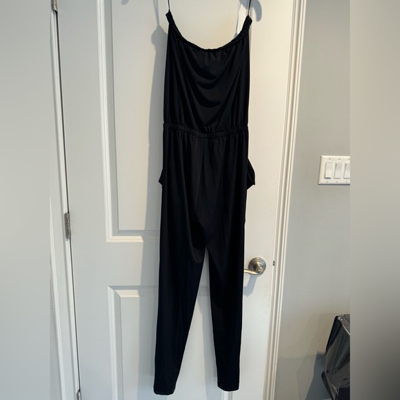 Michael Kors Strapless Dark Navy Jumpsuit - Picture 4 of 5